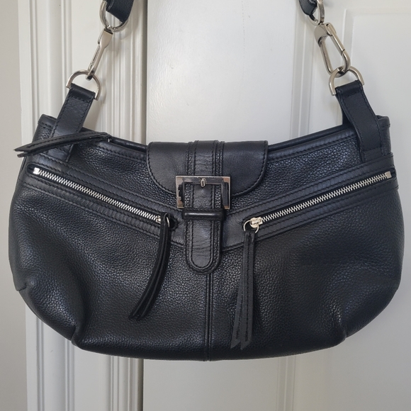 Longchamp Black Leather Shoulder Bag - Picture 3 of 9